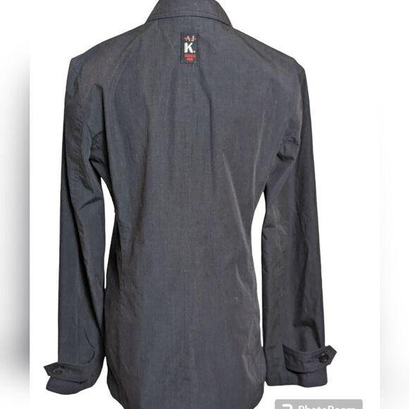 Armani Jeans Vintage Blue Gray Double Breasted Jacket - Picture 3 of 9